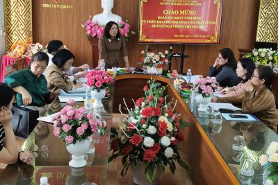 Trường Tiểu học Thượng Kiệm đã vinh dự được đón Đoàn công tác của Sở Giáo dục và Đào tạo Ninh Bình.